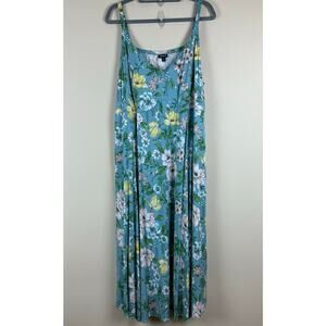 Torrid Floral Maxi Dress Womens 4X Babydoll Resort Boho Flowy Cottagecore Summer